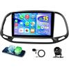 Motorsi 4GB+128GB Carplay Autoradio per Fiat Doblo per Yeni Kasa 2015 con Android Auto, 9 Incell Schermo con GPS WiFi EQ RDS/FM Radio SWC USB DSP Bluetooth Car Stereo + Canbus + Telecamera