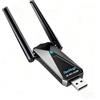 ElecMoga Chiavetta WLAN per PC, adattatore Wi-Fi USB 300 Mbps, PC, 2,4 GHz/5 GHz, doppia band, compatibile con Windows 11/10/8/7