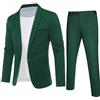 YFFUSHI Abito Uomo 2 Pezzi Slim Fit 1 Bottone Classico Matrimonio Affari Giacca Pantaloni, Blu Cielo, 3XL