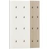 Schildmeyer Alexa, pannello acustico, effetto pannello/beige crema, set di pannelli a gancio