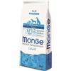Monge All Breed Adult Light Salmone e Riso 12Kg Crocchette Cani