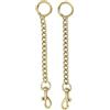 CAPASTEC 2 Pz Catena Borsa in Lega, Catene di Estensione per Tasche, Moschettone Girevole per Accessori per Cinghie di Borsa, Tono Oro Bronzo