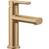 Moen Meena 84794BZG - Rubinetto moderno per lavabo da bagno, monoforo, in oro bronzato, monoforo con piastra e scarico opzionali