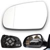 Cluthone Compatibile con Vetro Specchio Retrovisore Audi A3 A4 A5 Specchietto Regolabile Sinistro Riscaldabile Asferico Esterno Specchio Ricambio con Pannello