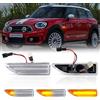 OZ-LAMPE Frecce Laterale Dinamico a LED per BMW Mini Cooper Countryman F60 2017 2018 2019 2020, Indicatore di Direzione Dinamico a LED 2 Pezzi Transparente Canbus