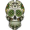 ONEDESIGN PROTEGGI SERBATOIO UNIVERSALE RESINATO_ UNIVERSAL TANK PAD_TESCHIO_CGSKULL2P (VERDE)