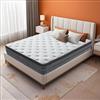 YIDATONG Materasso Matrimoniale 140x200 Memory Foam, Materassi a Molle Insacchettate, Alto 30 cm, Certificato OEKO-TEX, 9-Zone, Ortopedico, Ergonomico, Supporto Perfetto, Antiacaro Anallergico