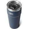 YETI Rambler Cup, Vacuum Insulated Stainless Steel Stackable Cup with Magslider Lid, Navy, 30 oz (887 ml)