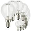 SUNSEED 10x Lampadina E14 Filamento LED Bianco 6W Sfera G45 806 Lumen Luce Naturale 4000K, 60W Equivalente
