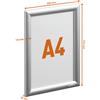 DURABLE Cornice a scatto in alluminio DURABLE