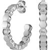 Olivia Burton Orecchini a Cerchio PETITE HONEYCOMB con Charm Esagonali da Donna in Acciaio Inossidabile - Disponibili in Argento o Oro