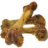 123 Treats Grandi bocconcini per cani - Grandi ossa di maiale naturali al 100% da masticare per cani, ideali per masticare aggressivamente (maiale, 4 pezzi)