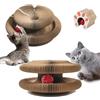 Vegena 2 pezzi di tiragraffi per gatti - Magic Organ Cat Scratching Board, tavola tiragraffi per gatti, gatti con campanella, giocattolo rotondo per gatti