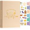 Lanpn Libro di Ricette da Scrivere, A5 Quaderno per Ricette Il Mio Ricettario in Pelle, Recipe Cook Journal Book to Write in Your own Recipes, Libri di Cucina Cooker Girl Libro, Avena, Inglese