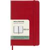 Moleskine Weekly Planner 2023-2024, Agenda 18-Mesi, Diario Accademico, Agenda Settimanale con Copertina Rigida, Formato Tascabile 9 x 14 cm , Colore Rosso Scarlatto