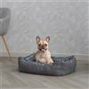 Italian Bed Linen Cuccia ZOE per cani e gatti, cuscino letto imbottito in morbido pile, riscaldante, lavabile a mano, misura 62x50 cm