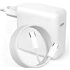 OKRAY Caricatore Mac Book da 67W Compatibile con MacBook Air MacBook Pro 13 14 15 16 Pollici 2024 2023 2022 2021 2020, M1 M2 M3 Mac Laptop, iPad, Caricabatterie Rapido con Cavo di Ricarica 1.8M/5.9FT