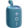 Tribit StormBox Mini+ Altoparlante Bluetooth 12W, suono a 360°, 12 ore di riproduzione, Bluetooth 5.4, IPX7, luci RGB, EQ, accoppiamento TWS, Tipo-C, supporto AAC/SBC, portatile per esterno/viaggio