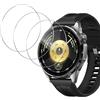 GEEMEE per Huawei Watch GT6/GT 6 46mm/GT6 Pro/GT 6 Pro 46mm Vetro Temperato, 3 Pack Durezza 9H Copertura Completa Protezione Schermo Vetro Temperato Anti Graffi Protector - Trasparente