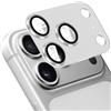 Locofun Pellicola Fotocamera per iPhone 17 Pro,Anti Graffio Camera Vetro Temperato Protezione Lente Pellicola,Telaio Alluminio Durezza 9H Vetro Temperato Protezione Fotocamera,Argento