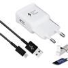 Menibeuty Caricatore rapido per cellulare, caricatore con funzione di ricarica rapida, 15 W, USB, con cavo di ricarica rapida, USB C 2 m, per Ga1axy S6/S7/S8/S9 Note 4 e altri dispositivi (bianco)