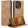 Monweicz Cover Compatibile con Redmi Note 13 Pro 4G, Custodia Portafoglio con Slot per Scheda, Protezione Completa Premium in Pelle PU, Flip Libro Magnetica Redmi Note 13 Pro 4G, Marrone
