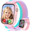 Ucani 4G Orologio Smartwatch Bambini, Orologio Intelligente con GPS, SOS, Telefono/Chat/Videochiamata, Modalità Scuola, Contapassi, Sveglia, Gioco Smart Watch Ragazza Ragazzo 4-12 Anni Regalo (Rosa)