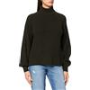 Noisy may Nmtimmy L/S Highneck Knit Noos Maglione, uvetta, L Donna