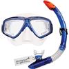DYNAMICNORD - Set di 2 immersioni in silicone professionale La Gomera Pro (maschera, boccaglio e borsa), set da snorkeling per adulti/vetro temperato