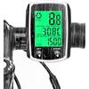 Sangcca Contatore per bicicletta, Contatori per bicicletta con display LCD multifunzione retroilluminato, 19 funzioni IP65 impermeabile computer da bicicletta, avvio/spegnimento automatico, contatore per