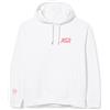 AS Roma SWTFLUO-Pin Felpa con Cappuccio, Bianco e Rosa Fluo, S