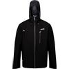 Regatta Birchdale' Birchdale Giacca Tecnica Shell Per Trekking Impermeabile E Traspirante Con Cappuccio Jackets Waterproof Shell, Uomo, Black/Magnet, XXXL