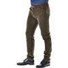 Evoga Pantaloni Uomo sartoriali in Velluto Invernali Casual (IT, Numero, 54, Regular, Regular, Marrone)