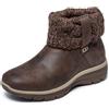 Skechers Women's Easy Going-Cozy Weather 2-Hands Free Slip-ins Ankle Boot, cioccolato, 37 EU