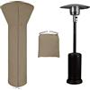 Easy-Going Patio Heater Cover with Zipper and Storage Bag, Waterproof Outdoor Heater Cover Dustproof, UV-Resisant, Wind-Resistant (89 H x 33 D x 19 B, Camel)