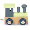 small foot Lettera Polare Locomotiva, Trenino in Legno combinabile a Piacere, da Decorare e Regalare, 12566, Multicolore, Blu