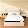 Memory Matratzen Materasso 140x200 cm in schiuma fredda, altezza 20 cm, rigidità H3, 7 zone di supporto per il corpo, sfoderabile, perfetto per camere da letto familiari (140x200x20cm)
