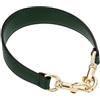 QUARKZMAN Manico Borsa Corto in Ecopelle da 15,35 Pollici con Moschettone, Manici Borsa a Mano Sostituzione per Borsa a Tracolla, Borsa sotto Braccio, Verde Scuro, Fibbia Oro
