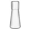 Shidongbla Borraccia da comodino, set di brocca e tazza per la notte, resistente alle alte temperature, bottiglia d'acqua in vetro con coperchio