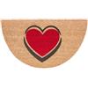 emmevi Zerbino Cocco Semiluna 38x68 Cm Moderno Antiscivolo Tappeto Ingresso Tappetino Entrata (H)