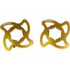 ACCOSSATO Coppia di ghiere di regolazione precarico Accossato oro con esagono interno da 17 mm per Yamaha Yzf-R6 dal 2006 al 2007 (CC 600)