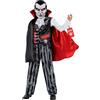 Morph Costume Dracula Bambino, Vampiro Halloween Bambino | Gilet Vintage, Pantaloni a Righe, Mantello & Maschera, Design Vampiro, Perfetto per Halloween, Ideale per il Gioco di Ruolo