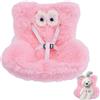 Foreverup Seggiolino Auto per Bambole, Auto Sedile per Bambole Di Peluche, Seggiolino Di Sicurezza per Bambola, Accessori Labu per Prese D'aria Auto Decorazione Accessori Esporre Giocattoli Di Peluche (Rosa)