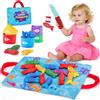 Neuytiky Gioco Pesca Magnetico per Bambini - Set Morbido in Tessuto con 15 Pesci e Secchielli, Giocattolo Educativo Montessori 1-3 Anni, Regalo per Neonati 12-36 Mesi (Colori Assortiti)