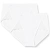 Sloggi Pure Sense Luxe H Maxi C2P, Slip 2 pezzi Donna, Bianco, 3 IT