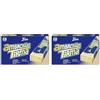 Tirma Ambrosia Ricoperta di Cioccolato Bianco | Barrette di Wafer Ripiene di Crema Ricoperte di Cioccolato Bianco | Snack Canarini Confezionati Singolarmente | 14 unità, 301 g (Confezione da 2)