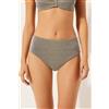 Calzedonia Slip Alto Costume Golden Stripes Giallo