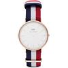 Daniel Wellington Dw classic cambrigde orologio Unisex Analogico Al quarzo con cinturino in Nylon DW00100003