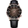PAGRNE DESIGN Pagani Design 1790 - Orologio da polso da uomo, 42 mm, orologio meccanico automatico, impermeabile da 100 m, cinturino in pelle con quadrante grande, facile da leggere(Rose Gold schwarz)