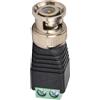 Jiawu Adattatore Video Balun Adattatore Bnc Maschio, Connettore Bnc A Vite Antiscilolo in Pla Pla Plasticy